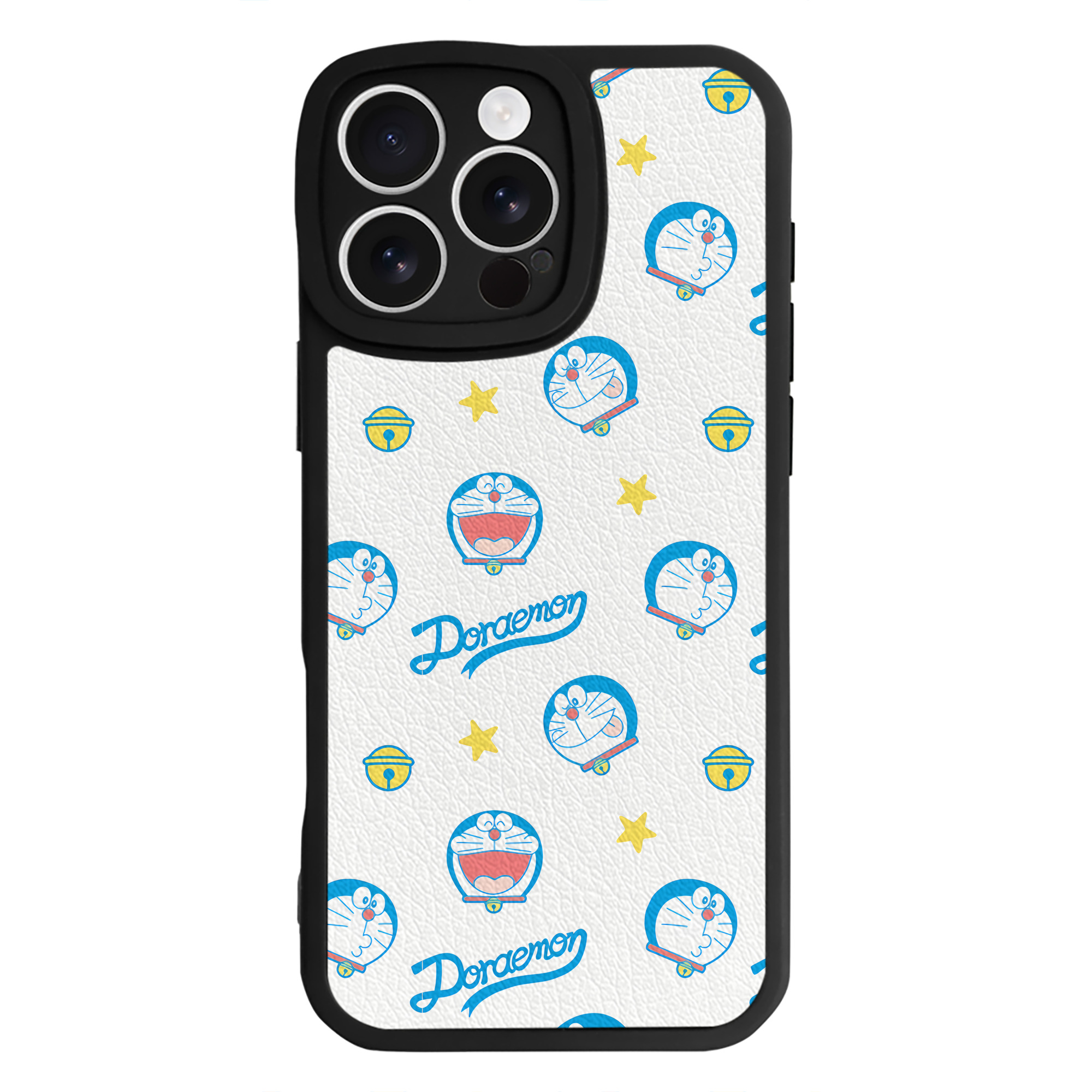 （画像用） ドラえもん Doraemon 【iPhone 16シリーズ対応】シリコンスマホケース（レザー調） 材質：シリコン